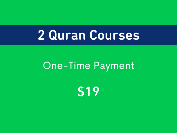 Full Lifetime Access to 2 Quranic Arabic Courses
