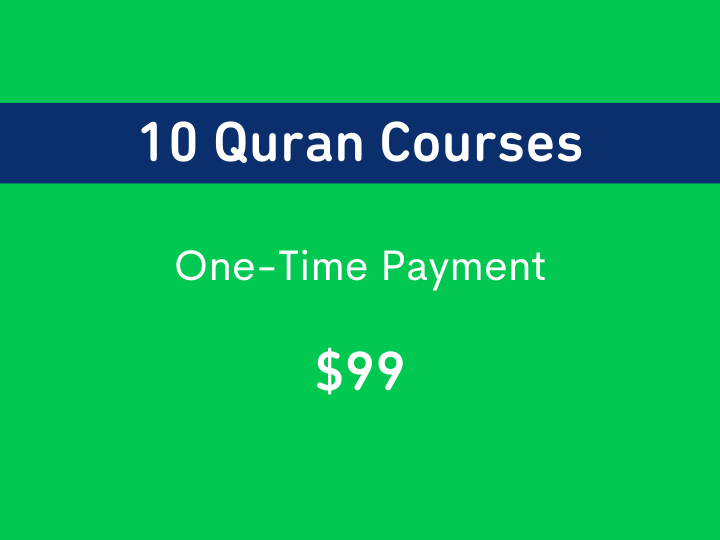 Lifetime Access to 10 Quranic Arabic Courses