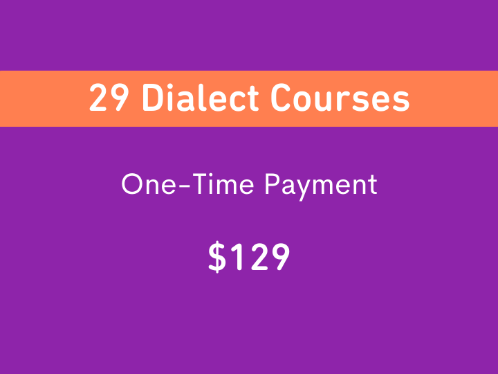 Lifetime Access to a Selected 29 Dialect Arabic Courses
