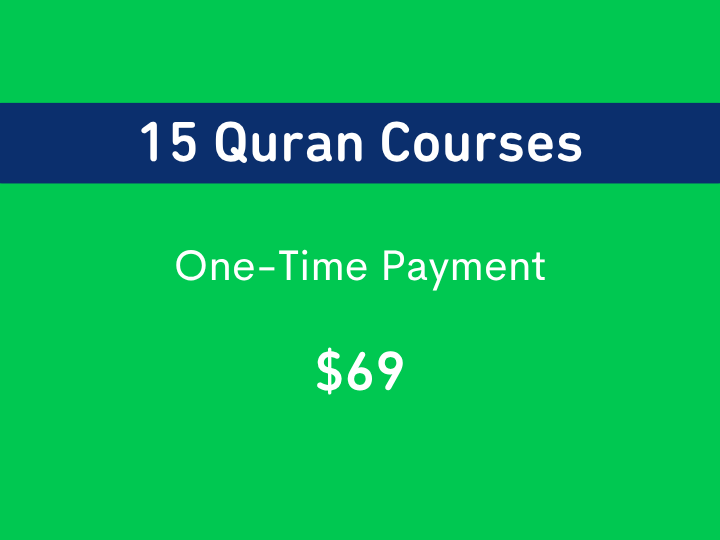 Lifetime Access to 15 Quranic Arabic Courses